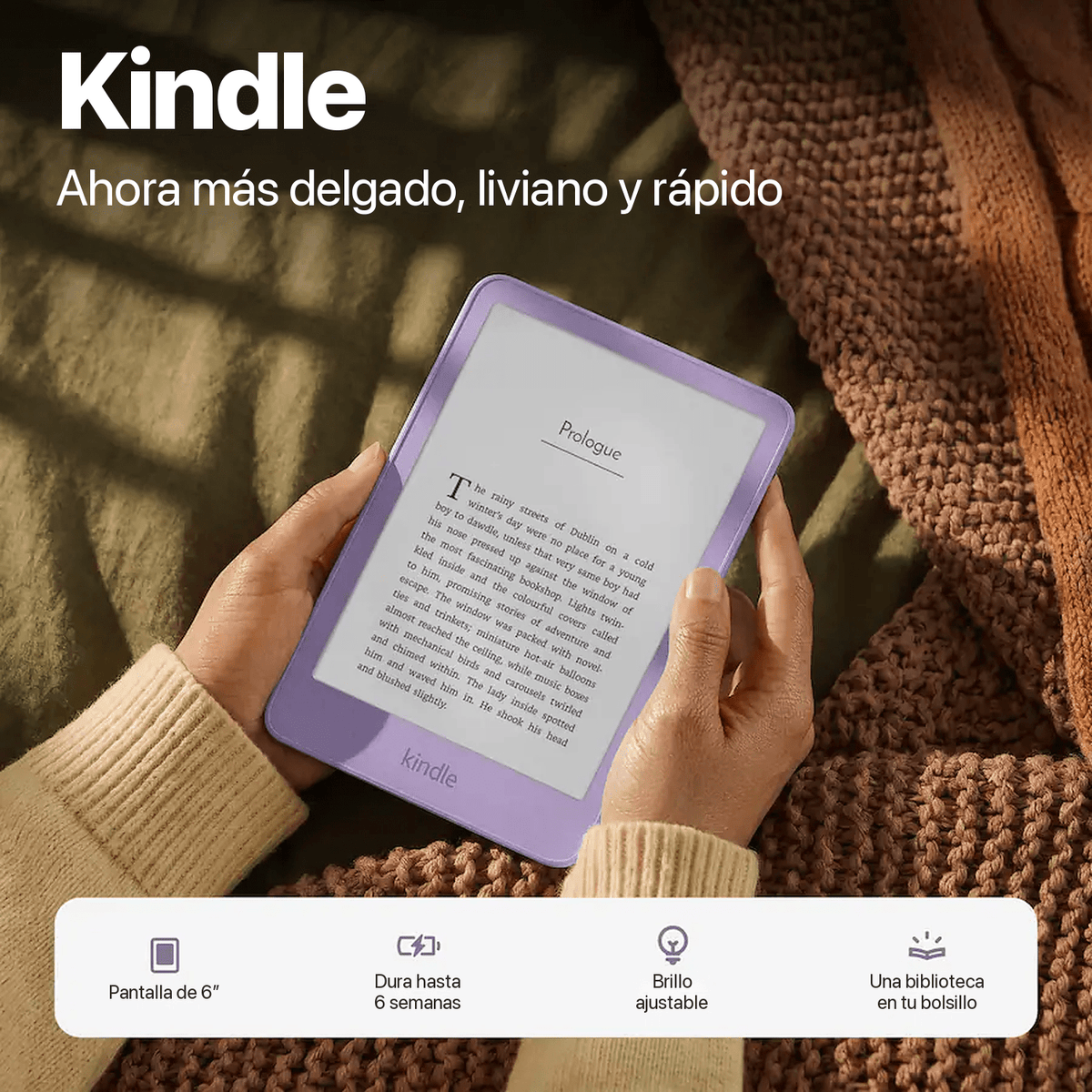 Preventa Nuevo Lector eReader Amazon Kindle 6" 16GB 2026 Ube Morado - Bestmart