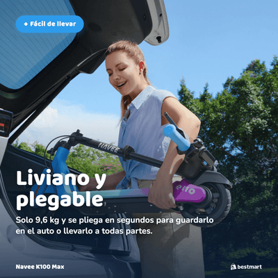 Preventa Scooter eléctrico infantil Navee K100 Max 260W Azul - Bestmart