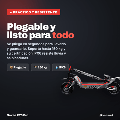 Preventa Scooter eléctrico Navee XT5 Pro 2200W Negro - Bestmart