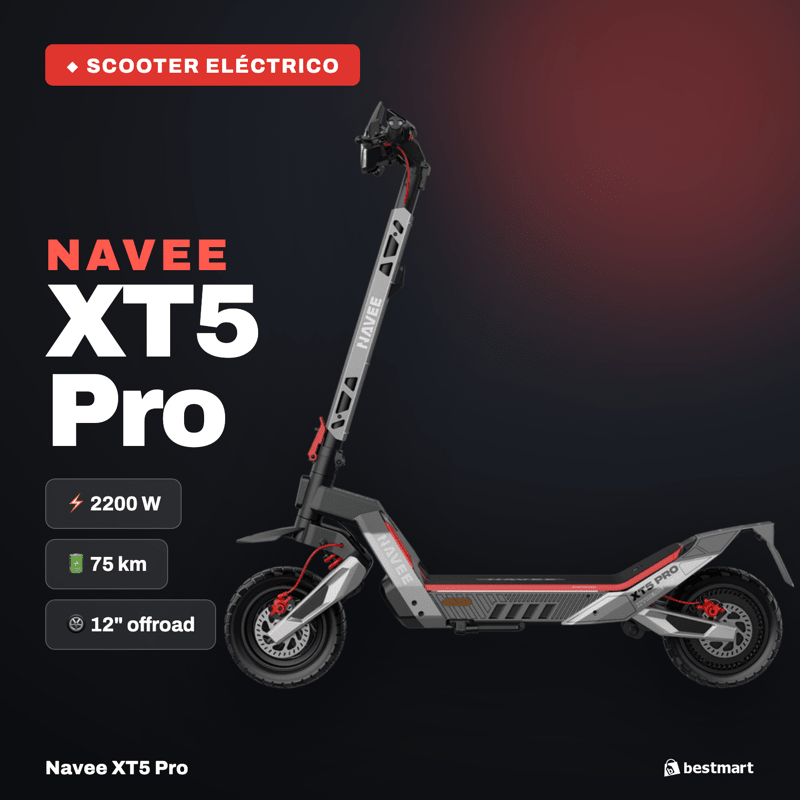 Preventa Scooter eléctrico Navee XT5 Pro 2200W Negro - Bestmart