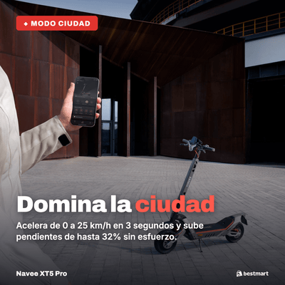 Preventa Scooter eléctrico Navee XT5 Pro 2200W Negro - Bestmart