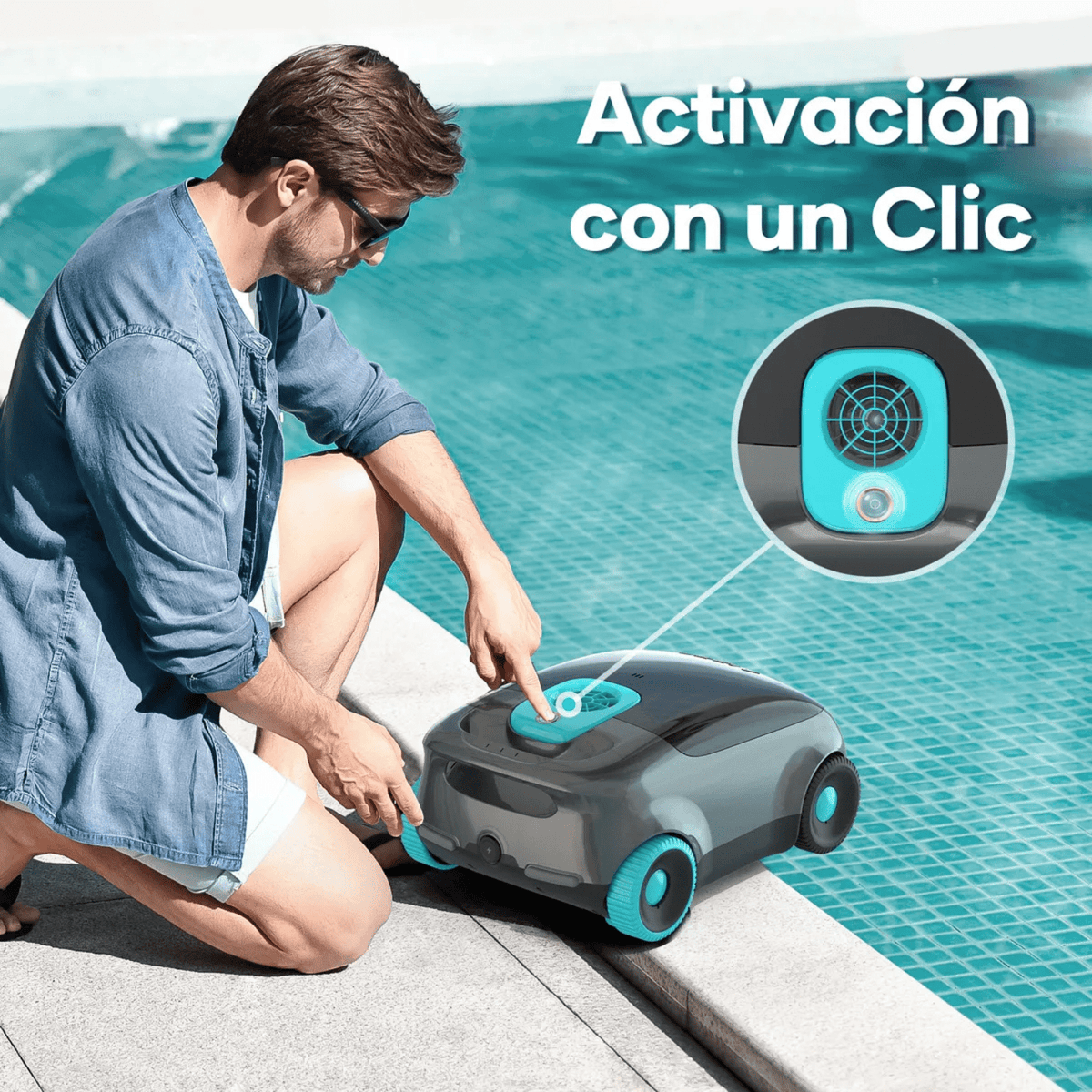 Robot Limpiador de Piscina Automático - Aiper Scuba E1 - Bestmart