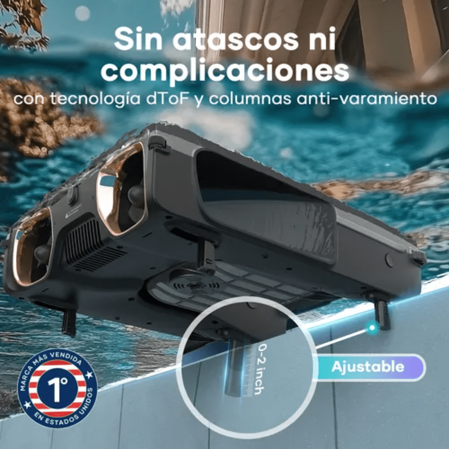 Robot Limpiador de Piscina Automático con Carga Solar - Aiper Surfer S2 - Bestmart