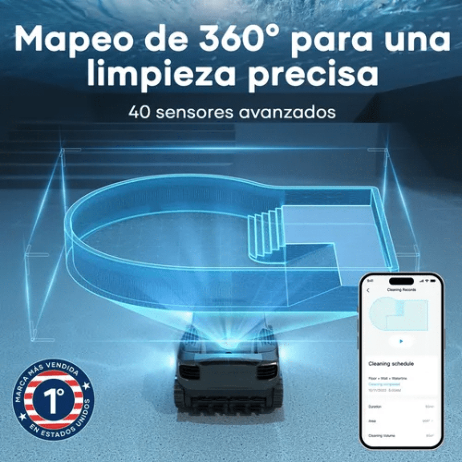 Robot Limpiafondos y Paredes de Piscina Automático - Aiper Scuba X1 Pro Max - Bestmart