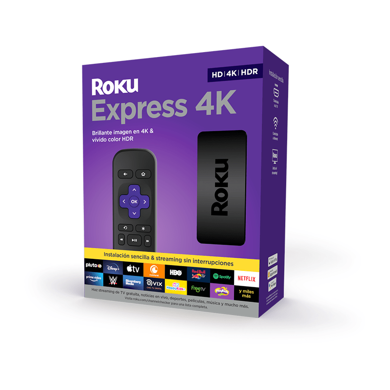 Roku Express 4K HDR Streaming - Modelo 3940RW (2021) (Open Box) - Bestmart