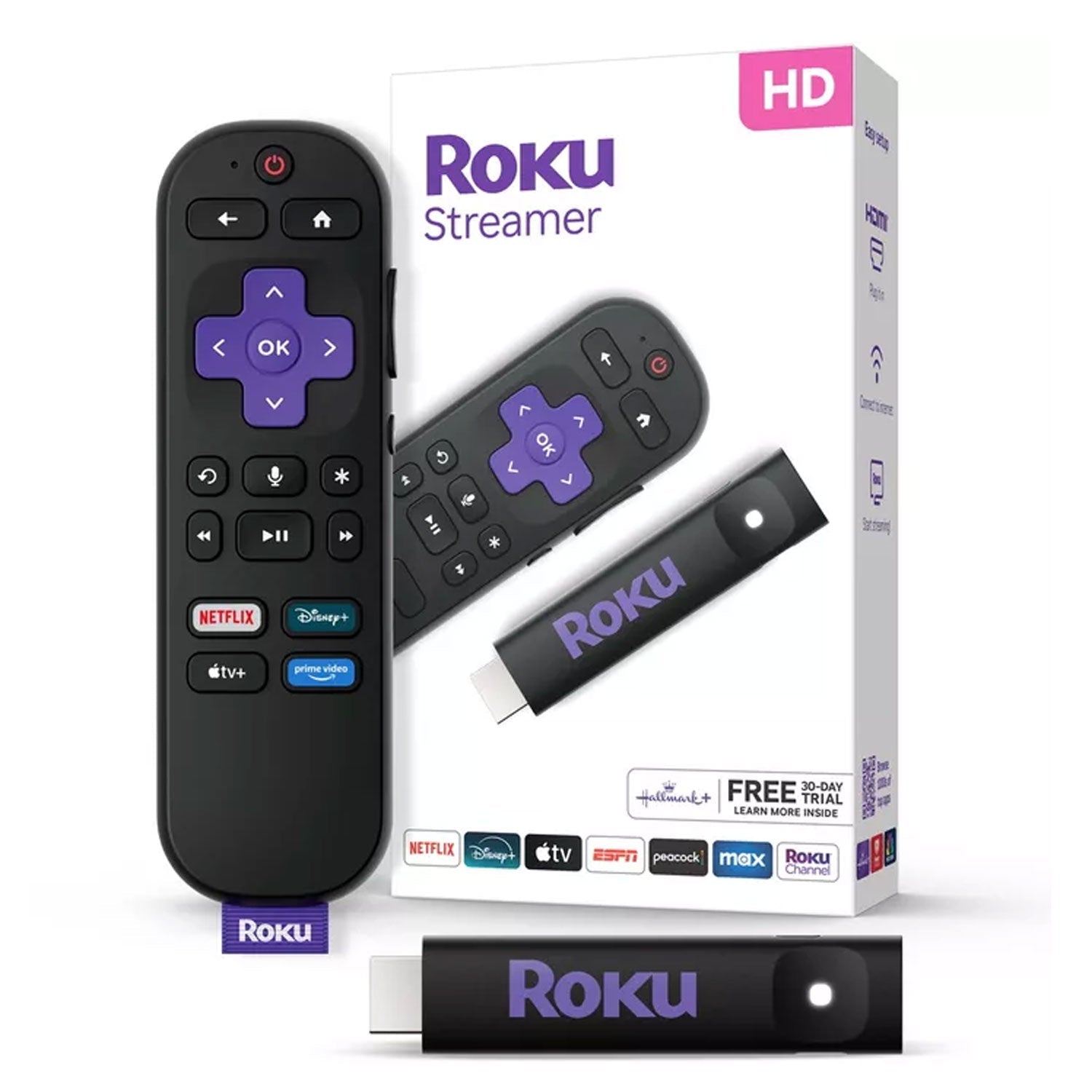 Roku Express HD 2025 Streaming Player con Control por Voz - Negro - Bestmart
