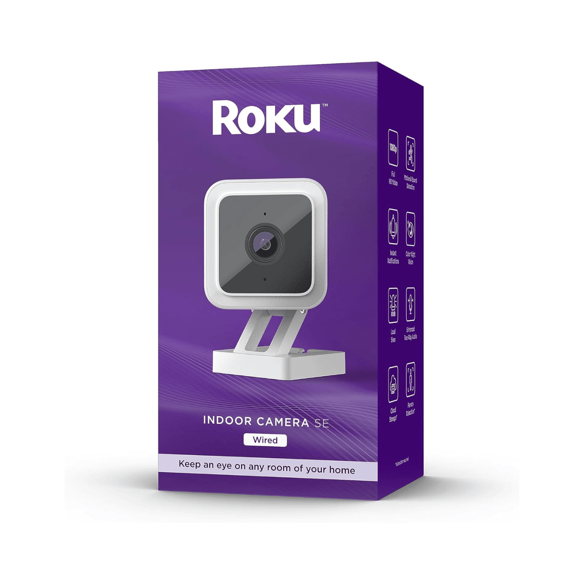 Roku Smart Home Camara de Seguridad Interior - Cableada - Modelo CS1000R - Bestmart