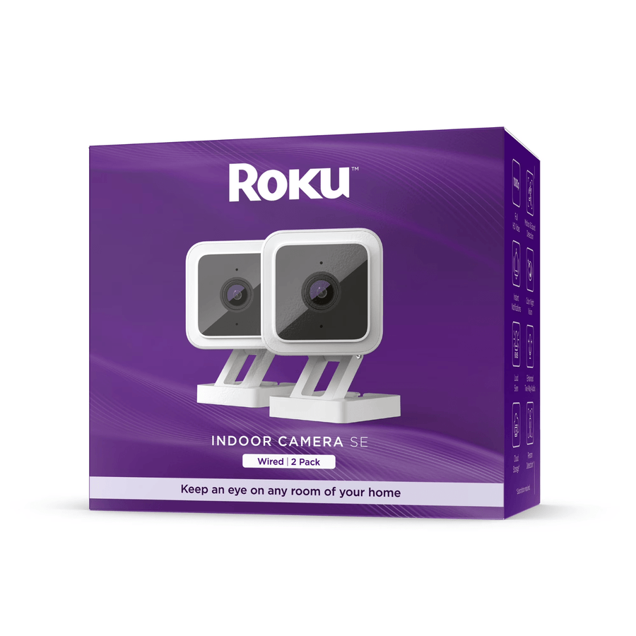 Roku Smart Home Camara de Seguridad Interior - Cableada - Pack de 2 - Modelo CS1000P2R - Bestmart