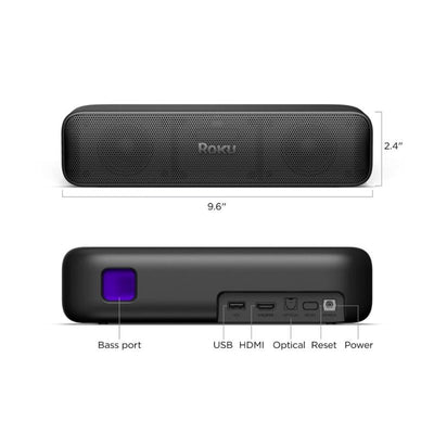 Roku Streambar SE - 2 en 1 - Barra de Sonido con soporte Streaming - Negro - Bestmart