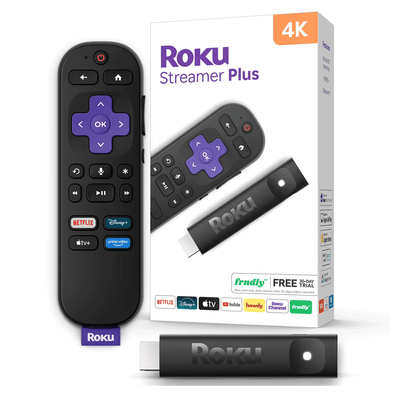 Roku Streamer Plus 4K HDR Control por Voz Streaming WiFi Negro