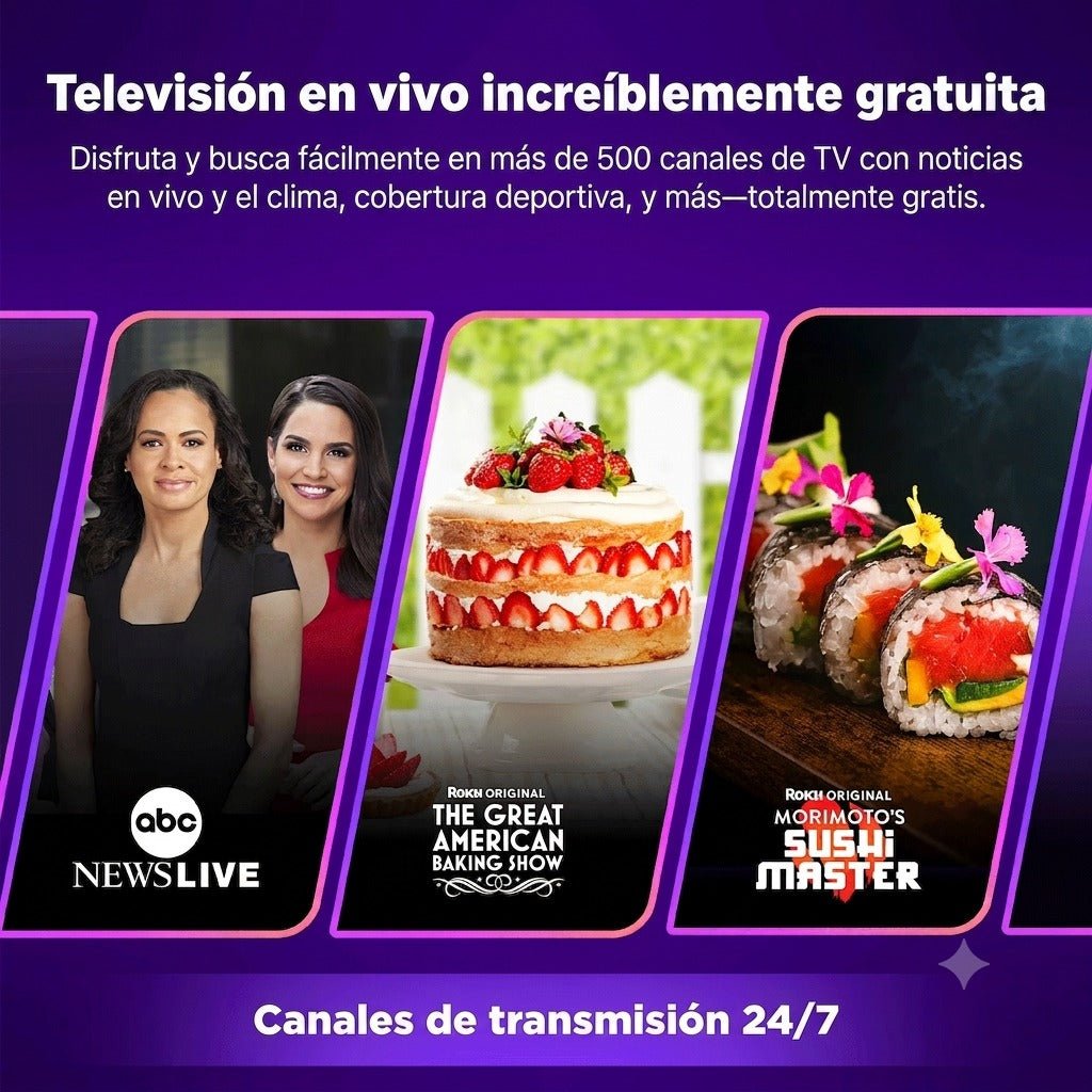Roku Streamer Plus 4K HDR Control por Voz Streaming WiFi Negro - Bestmart