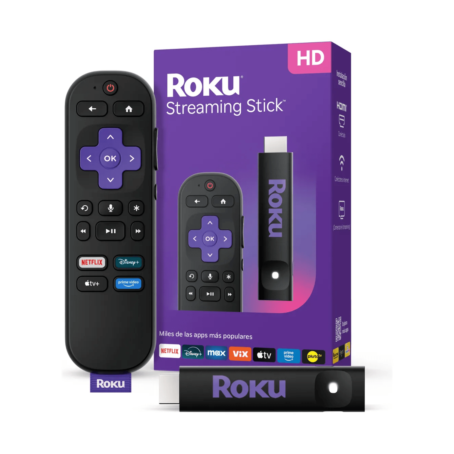 Roku Streaming Stick 2025 - Dispositivo de streaming HD para TV - Bestmart