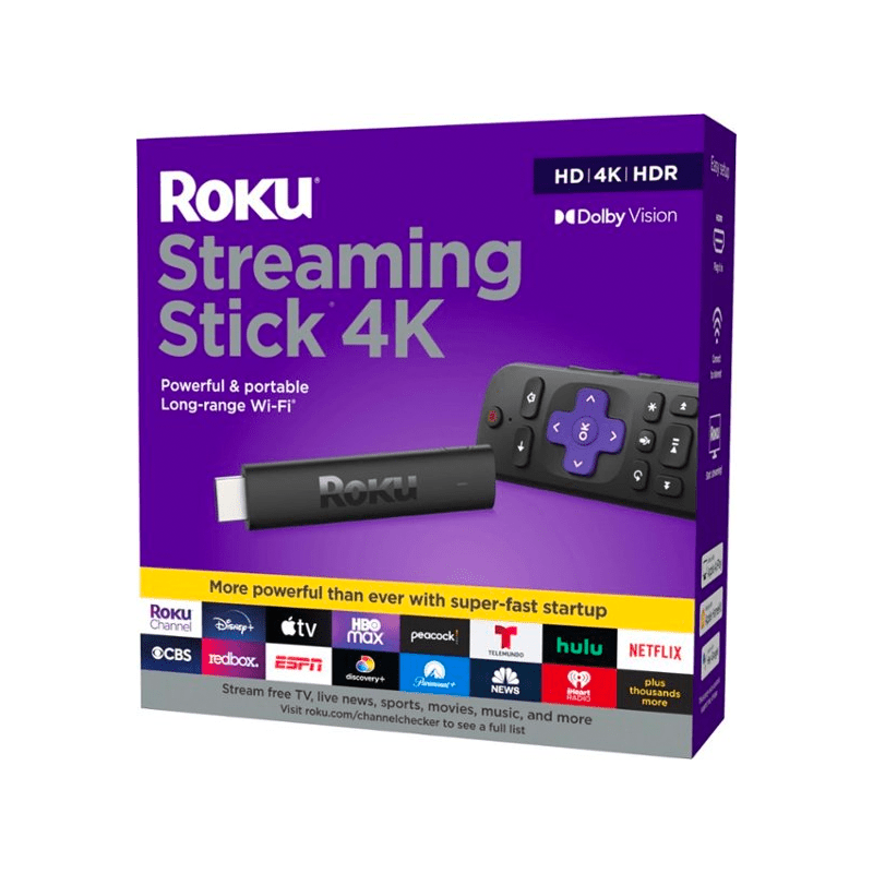 Roku Streaming Stick 4K HDR - Dolby Vision - Modelo 3820R (Open Box)