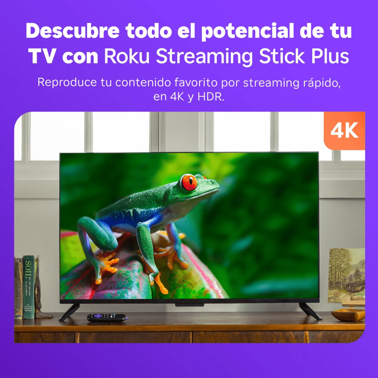 Roku Streaming Stick Plus 2025 - Dispositivo de streaming 4K TV - Bestmart