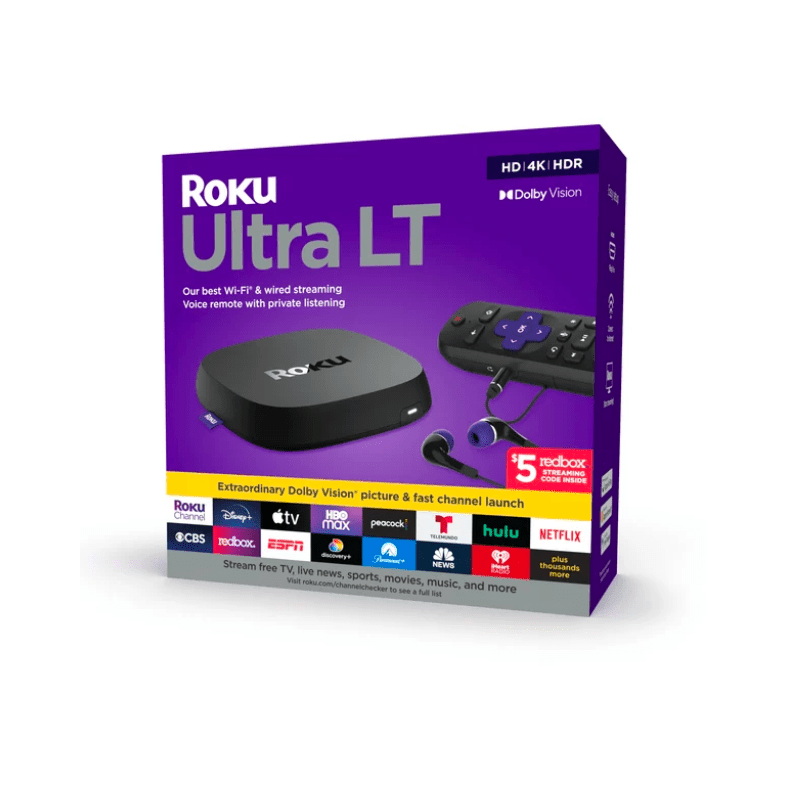 Roku Ultra LT 4K HDR Streaming - Dolby Vision - Modelo 4801RW (2021) (Open Box) - Bestmart