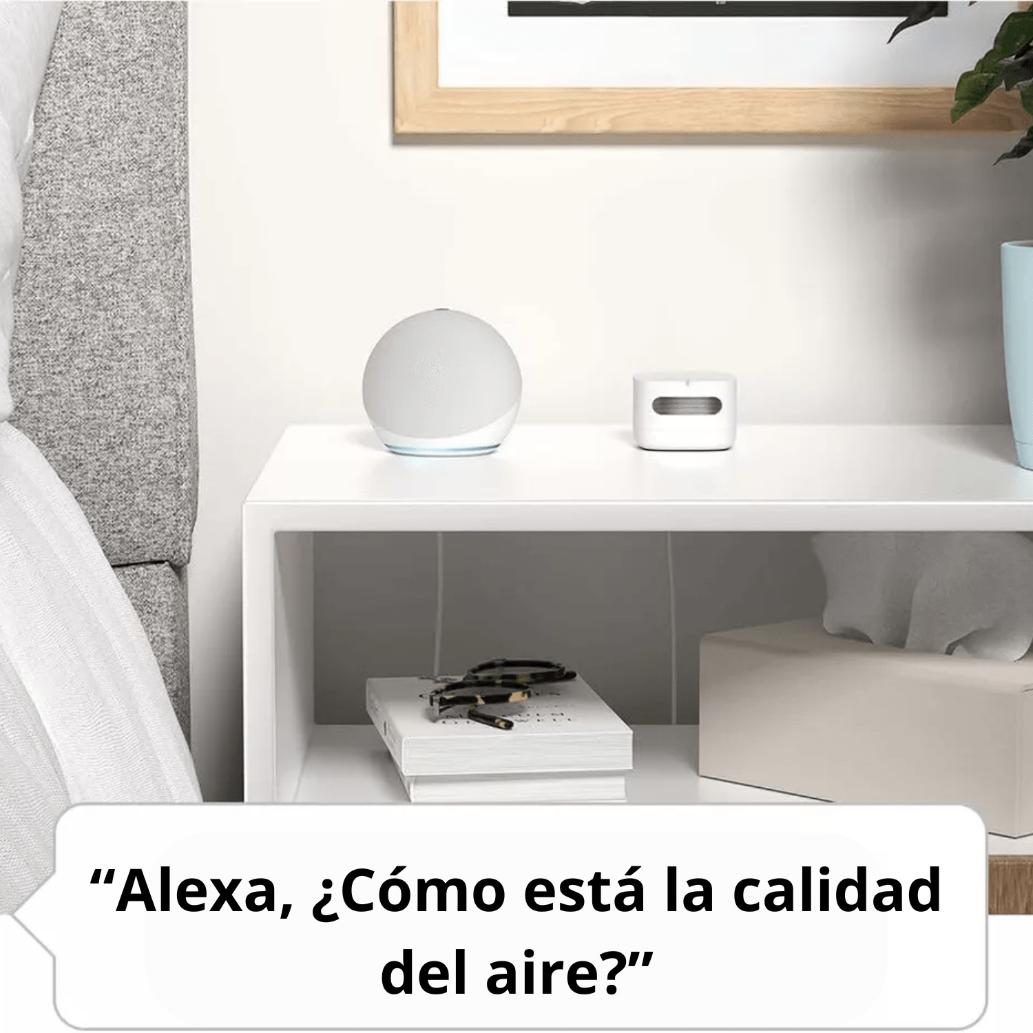 Sensor de calidad de aire Amazon compatible con Alexa - Bestmart