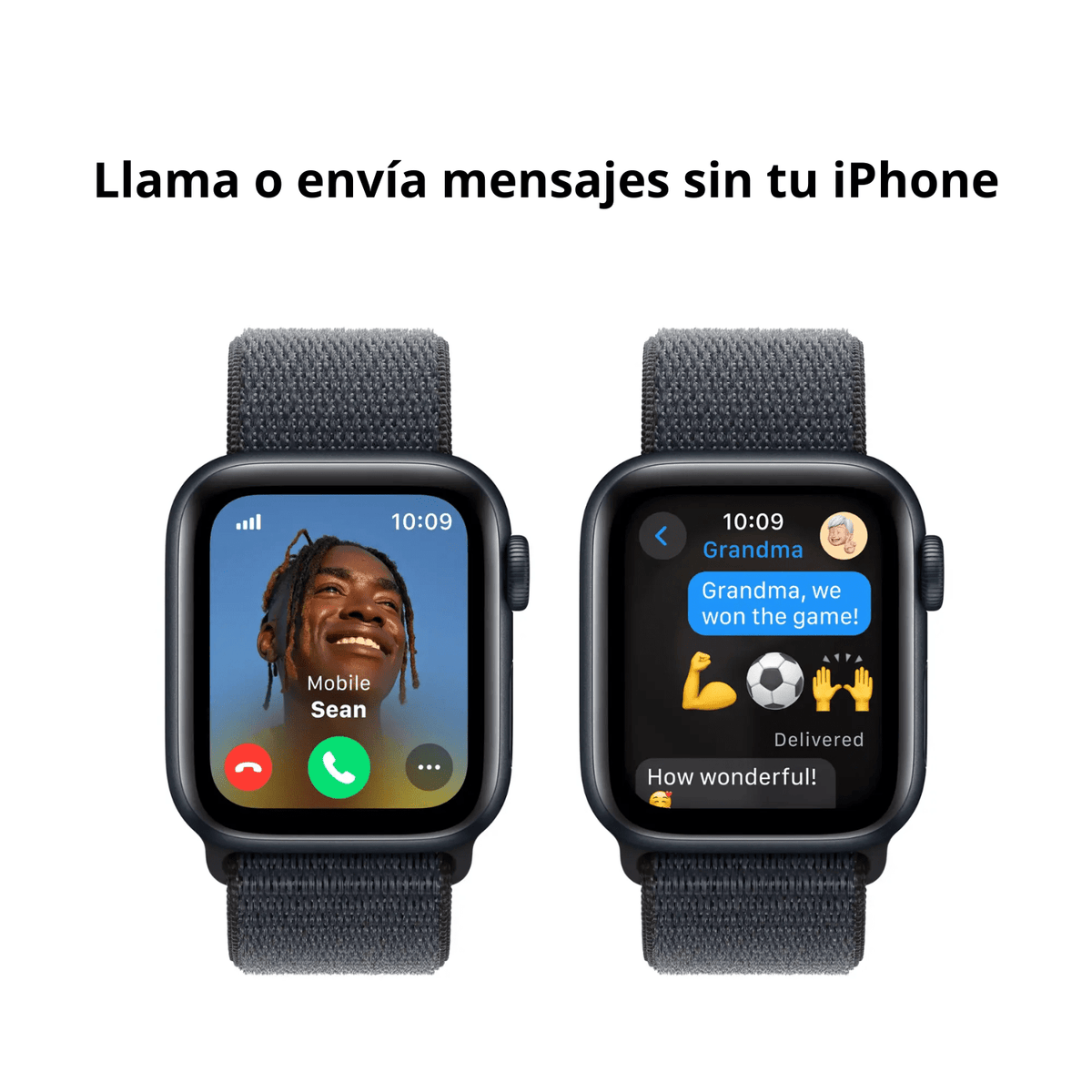 Smartwatch Apple Watch SE (2ª generación) Caja Midnight aluminio 40mm con correa Sport Loop - S/M - Bestmart