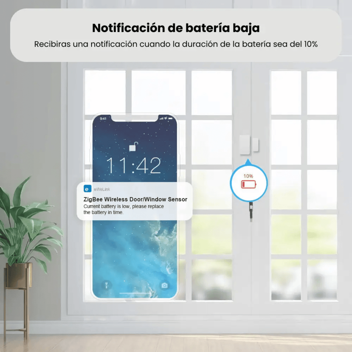 Sonoff SNZB - 04 Sensor Zigbee de puerta y ventana - Bestmart