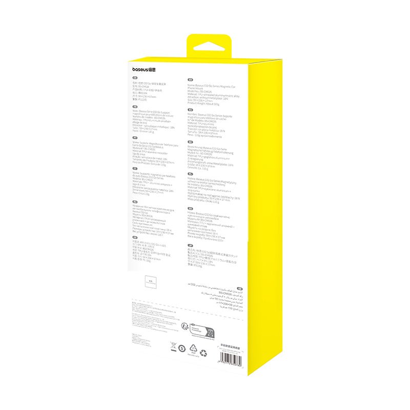 Soporte Baseus Magnético Flexible para Autos Giratorio 360° - Negro - Bestmart