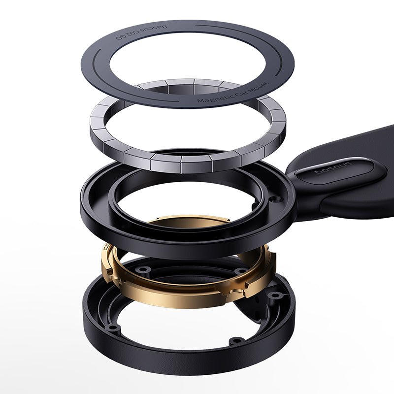 Soporte Baseus Magnético Flexible para Autos Giratorio 360° - Negro - Bestmart