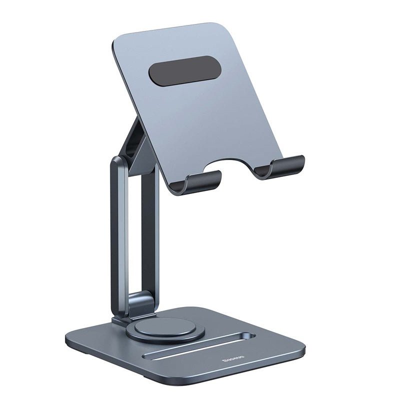 Soporte Baseus Metálico Biaxial Plegable de Escritorio para Tablets iPad - Gris - Bestmart
