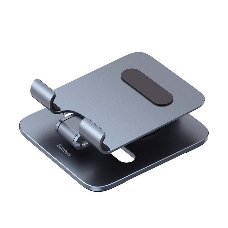 Soporte Baseus Metálico Biaxial Plegable de Escritorio para Tablets iPad - Gris - Bestmart