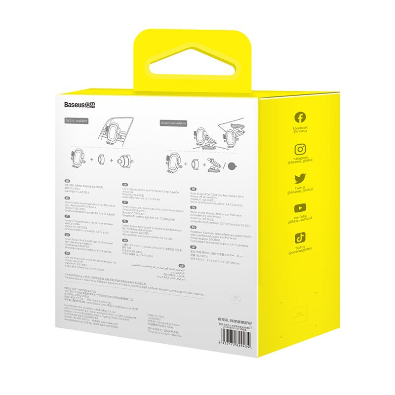 Soporte de smartphone para Auto Baseus UltraControl - Negro (Open Box) - Bestmart