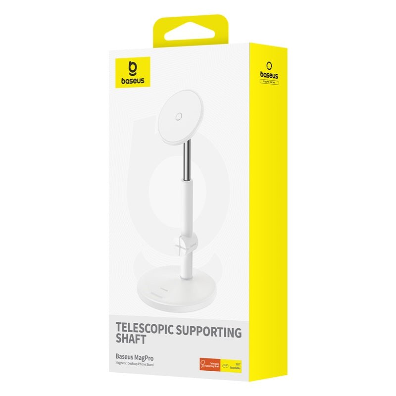 Soporte magnético para teléfono de escritorio Baseus MagPro - Blanco - Bestmart