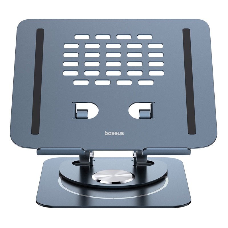 Soporte Notebook Baseus Plegable Giratorio 360 Aluminio - Gris - Bestmart