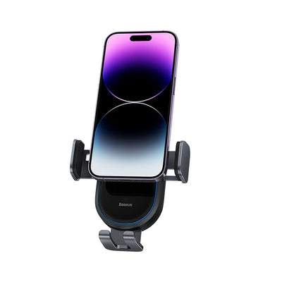 Soporte para auto con cargador inductivo 15W Baseus LightChaser - Negro - Bestmart