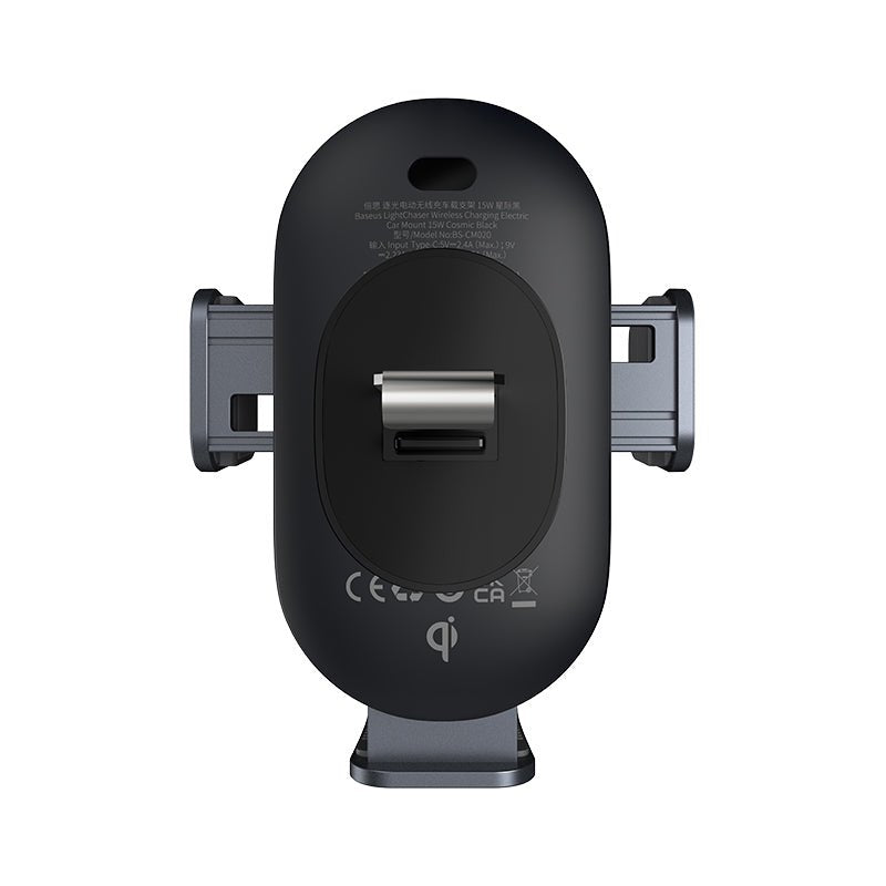 Soporte para auto con cargador inductivo 15W Baseus LightChaser - Negro - Bestmart
