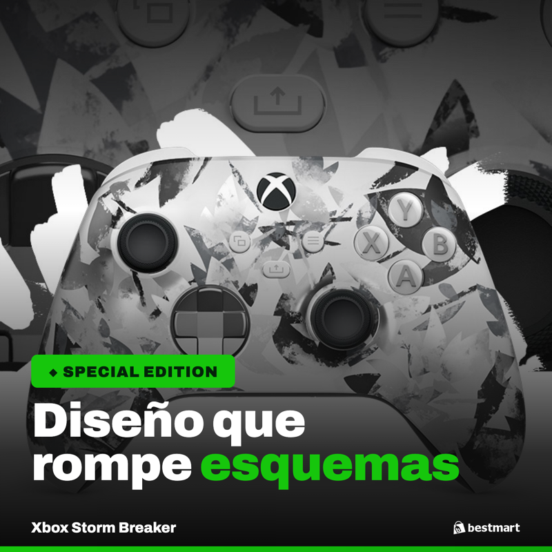 Control Inalámbrico Xbox Storm Breaker Edición Especial para Xbox Series X|S, Xbox One y PC