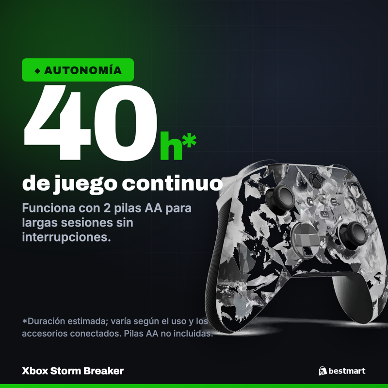 Control Inalámbrico Xbox Storm Breaker Edición Especial para Xbox Series X|S, Xbox One y PC