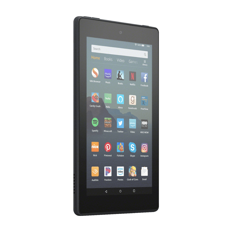 Tablet Amazon Fire HD 7" 16GB Doble Cámara Reacondicionada por Amazon - Negro - Bestmart