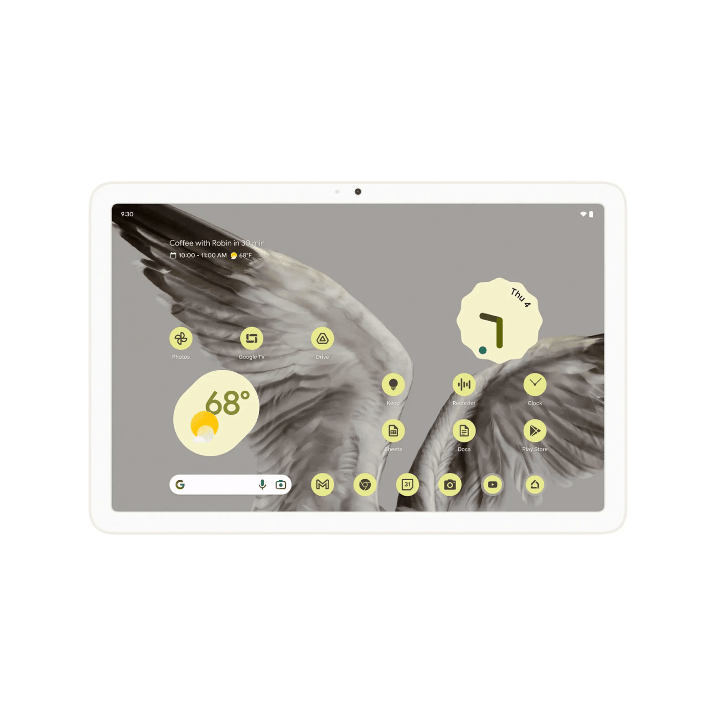 Tablet Google Pixel de 11 pulgadas - Android Tablet - 128GB - WiFi - Hazel - Blanco