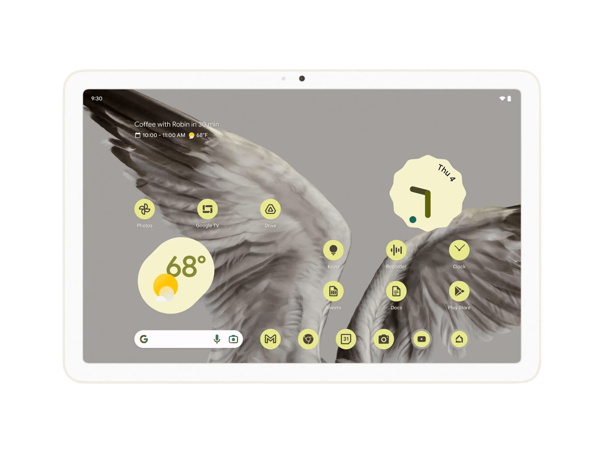 Tablet Google Pixel de 11 pulgadas - Android Tablet - 128GB - WiFi - Hazel - Blanco - Bestmart