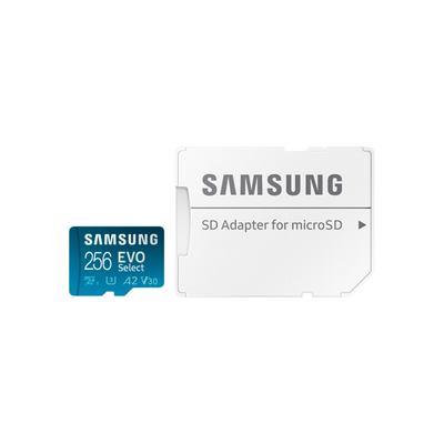 Tarjeta de Memoria Samsung 256GB EVO Select UHS - I microSDXC Memory Card con adaptador SD - Bestmart