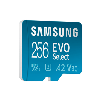 Tarjeta de Memoria Samsung 256GB EVO Select UHS - I microSDXC Memory Card con adaptador SD - Bestmart