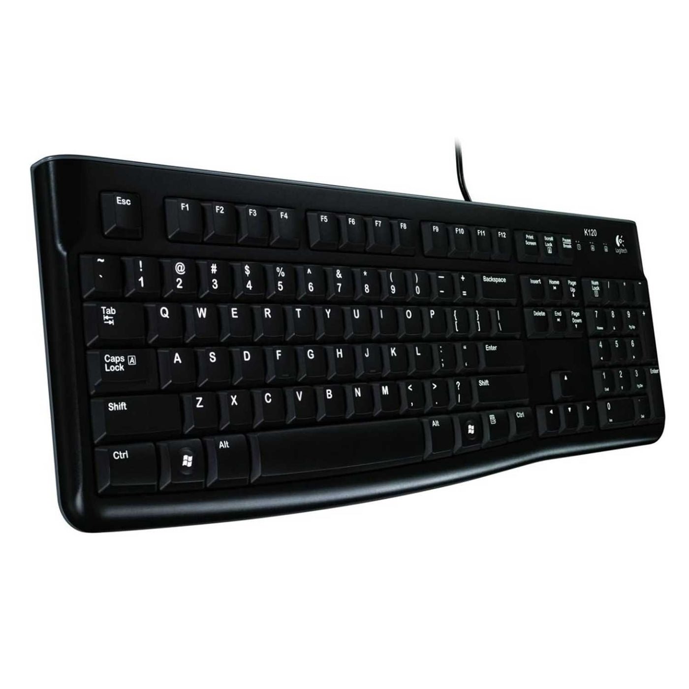 Teclado Alambrico Logitech K120 Qwerty USB Español Negro