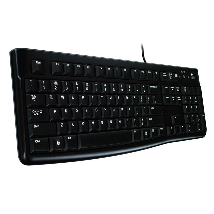 Teclado Alambrico Logitech K120 Qwerty USB Español Negro - Bestmart