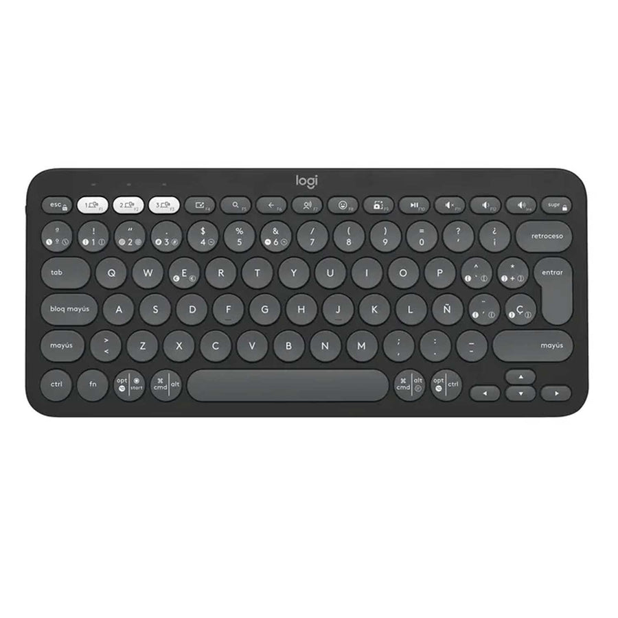 Teclado Bluetooth Logitech Pebble Keys 2 K380s Español Grafito - Bestmart