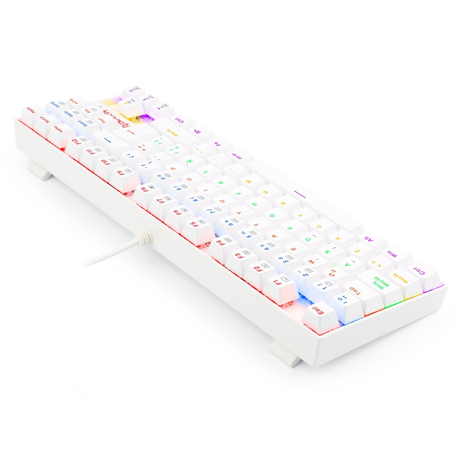 Teclado Gamer KUMARA 2 K552R - SP Rainbow Switch Red Blanco - Bestmart