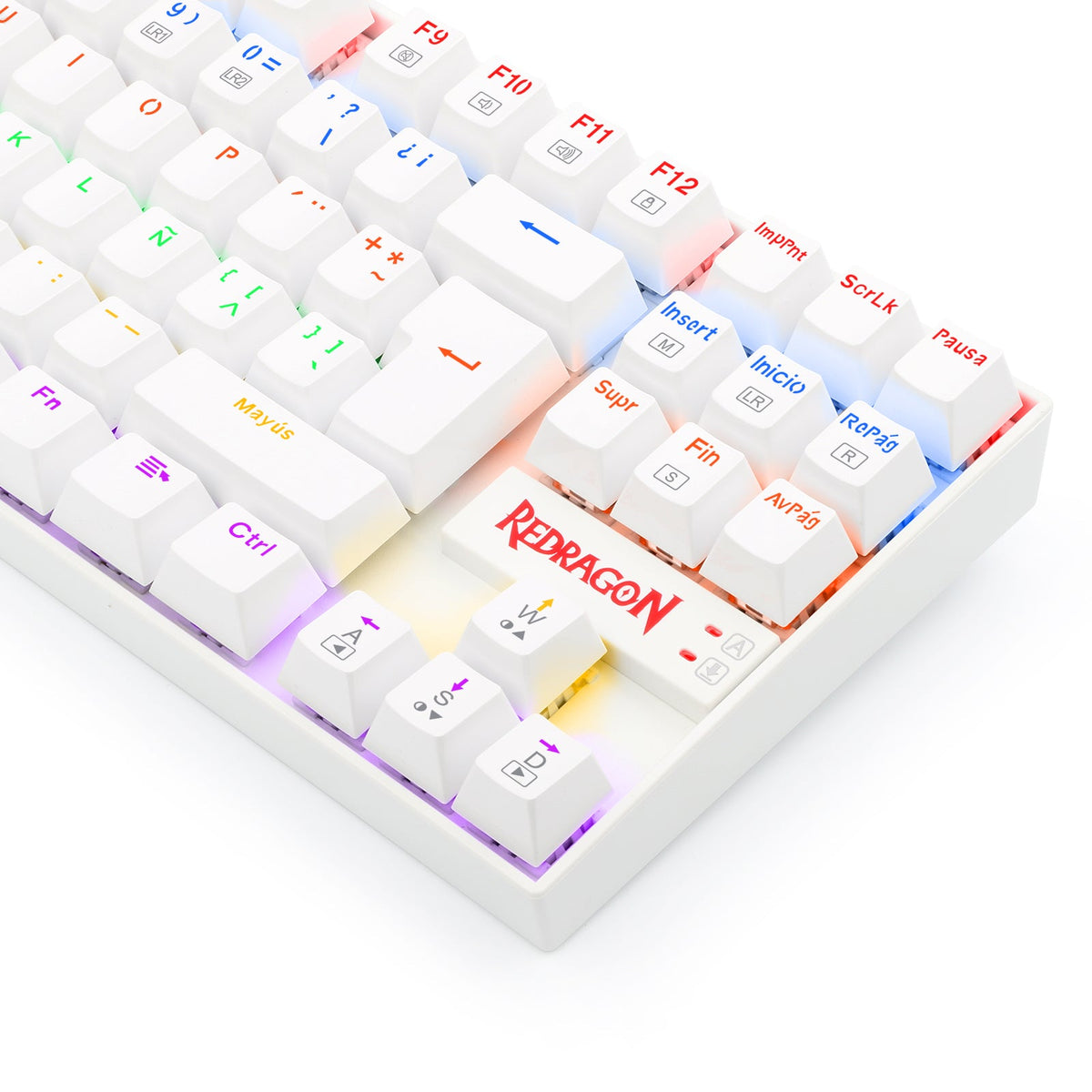 Teclado Gamer KUMARA 2 K552R - SP Rainbow Switch Red Blanco - Bestmart