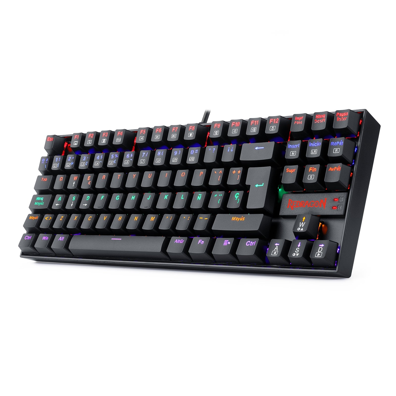 Teclado Gamer KUMARA 2 K552R - SP Rainbow Switch Red Negro - Bestmart