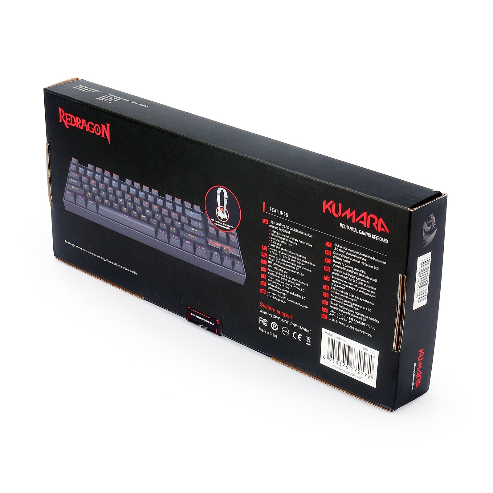Teclado Gamer KUMARA 2 K552R - SP Rainbow Switch Red Negro - Bestmart