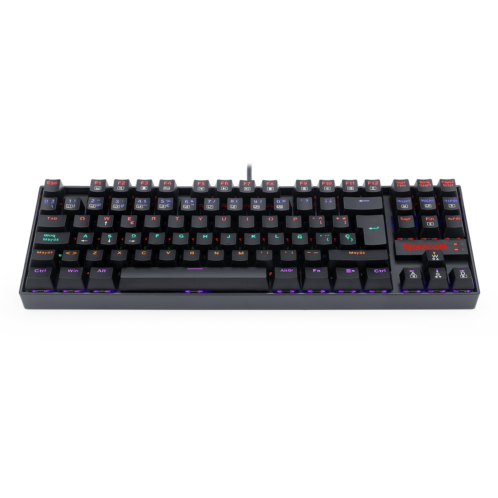 Teclado Gamer KUMARA 2 K552R - SP Rainbow Switch Red Negro - Bestmart