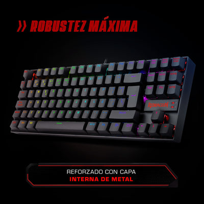 Teclado Gamer Mecánico con Switch Magnético Redragon Kumara K552RGB-M SP RGB - Bestmart