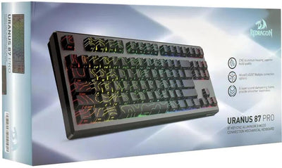 Teclado Gamer Mecánico Redragon Uranus 87 Pro K737B TKL Hot-Swap RGB Inalámbrico Negro - Bestmart