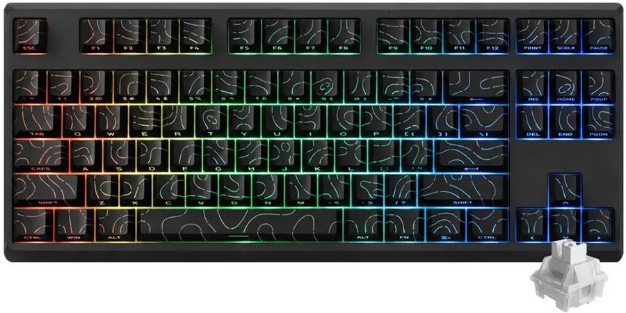 Teclado Gamer Mecánico Redragon Uranus 87 Pro K737B TKL Hot-Swap RGB Inalámbrico Negro - Bestmart