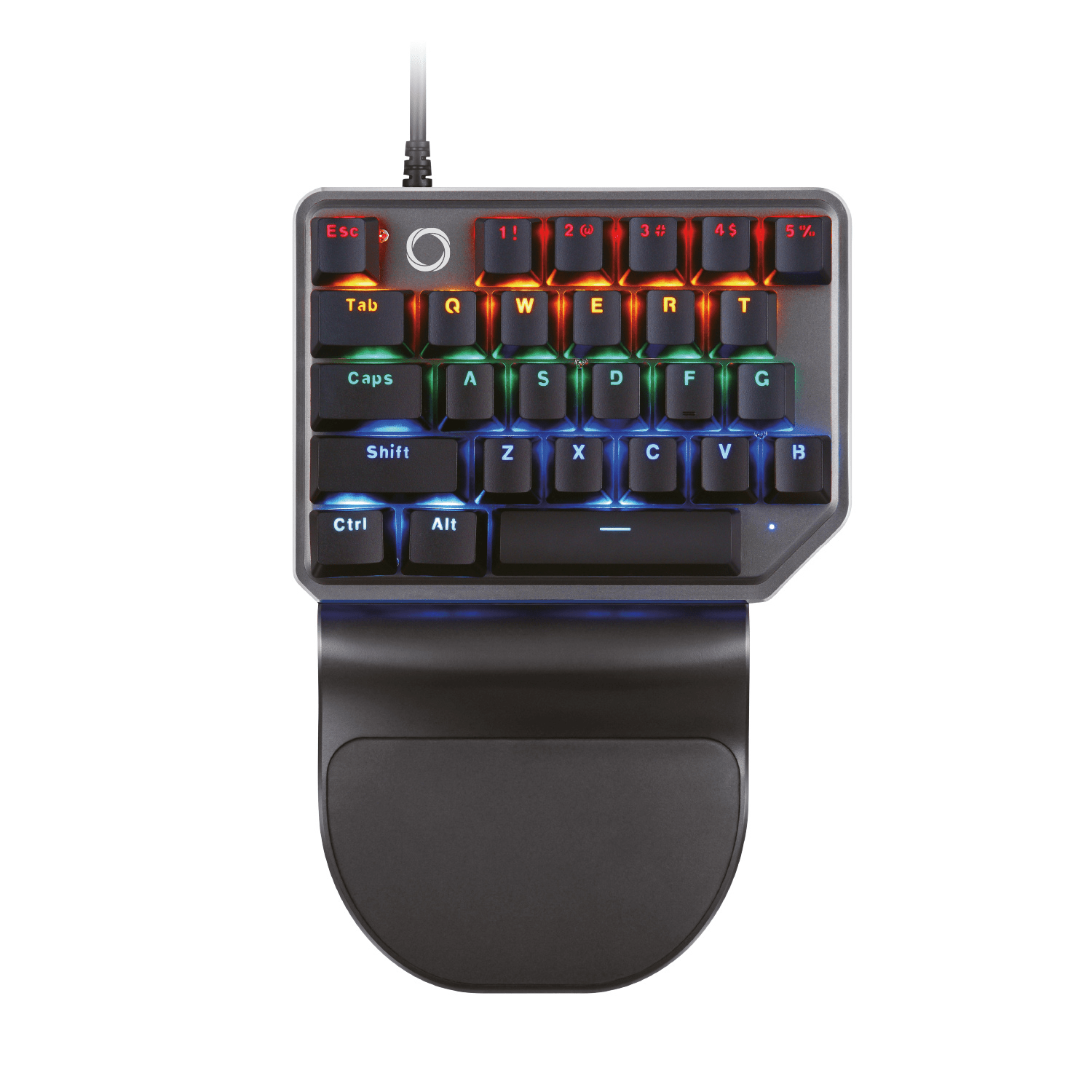 Teclado Gamer Nibio One Mecánico RGB - Una Mano - Negro - Bestmart